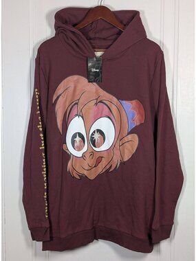 NEW Cakeworthy Disney Aladdin Abu Hoodie NWT size 2XL Touch Nothing Pullover
